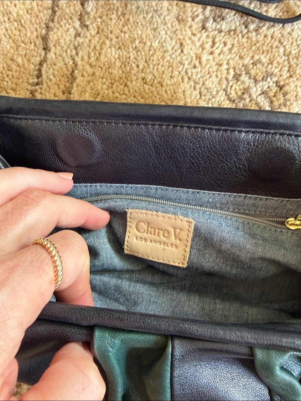 Clare V Leather Convertible Clutch - Picture 3 of 5